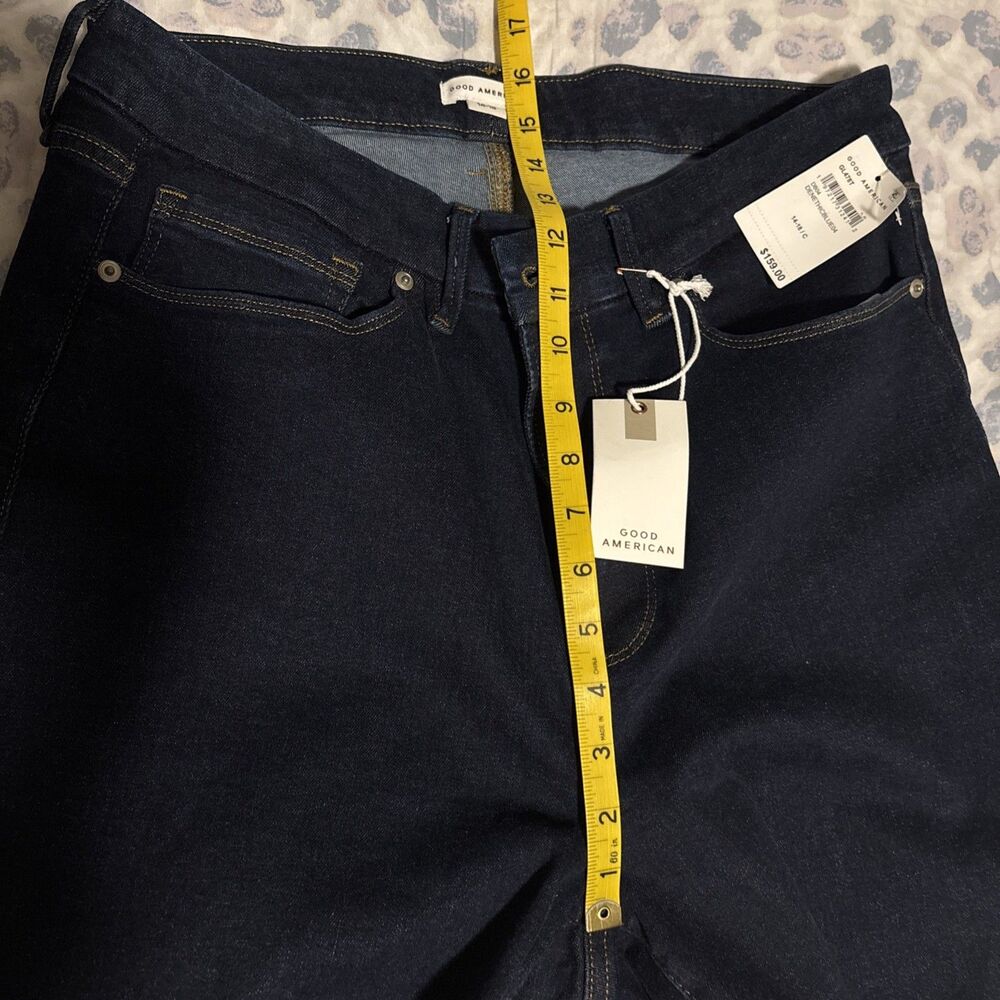 Good American Women’s Skinny Jeans in Dark Indigo - Picture 7 of 15